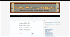 Desktop Screenshot of homewindowscreens.com